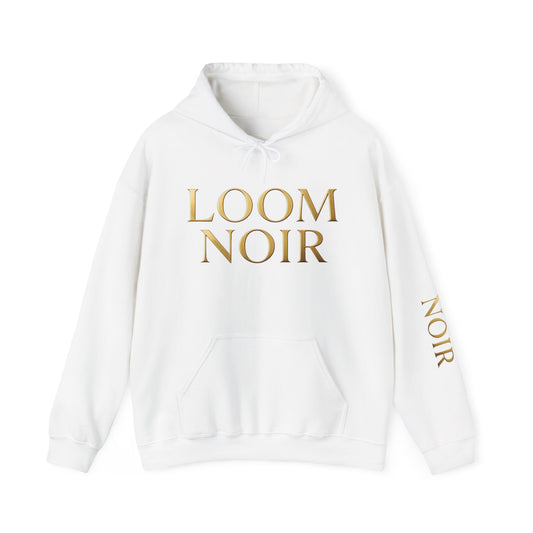 Gold-Print Hoodie - Premium Streetwear | Loom Noir
