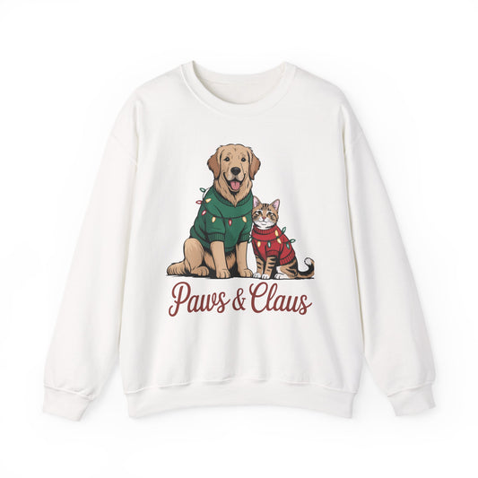 Paws & Claus Holiday Sweatshirt - Festive Pet Apparel | Loom Noir