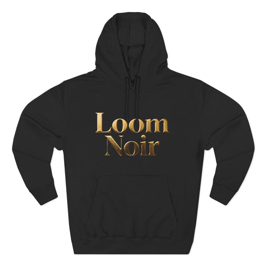 Cozy Three-Panel Fleece Hoodie - Premium Streetwear | Loom Noir