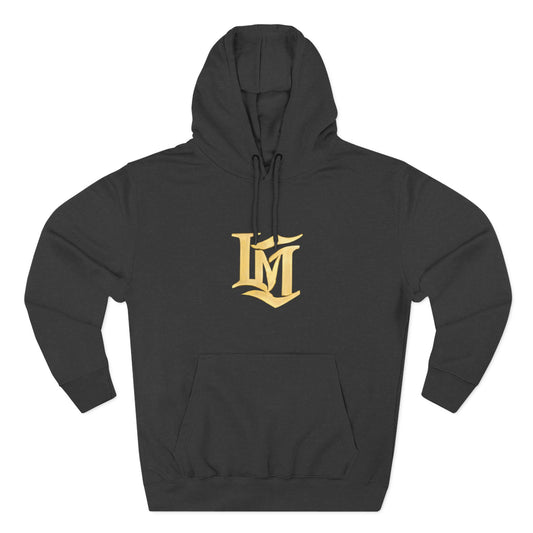 Gold Script LM Hoodie - Vintage Athletic Streetwear | Loom Noir