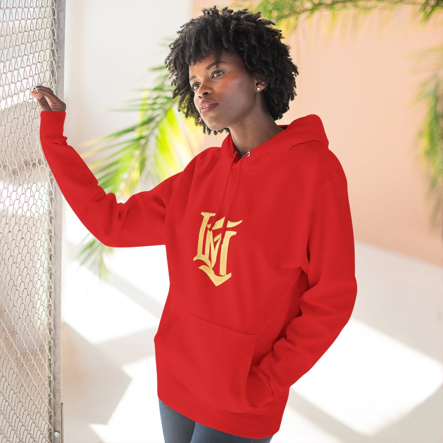 Gold Script LM Hoodie - Vintage Athletic Streetwear | Loom Noir