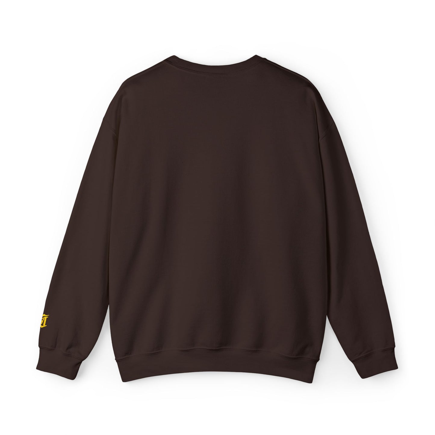 Gothic Gold Script Crewneck - Loom Noir Streetwear Sweatshirt