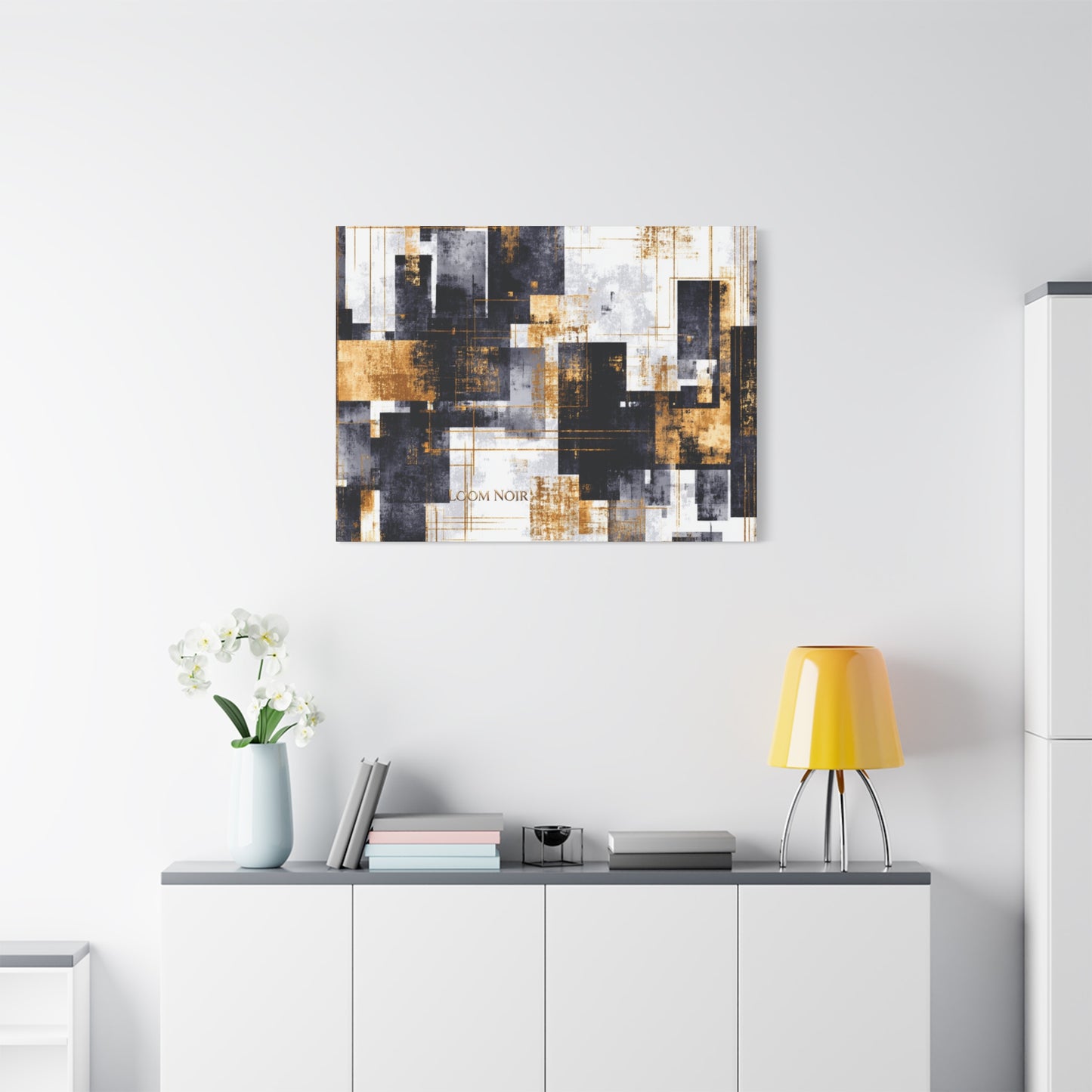 Abstract Canvas Print - Modern Wall Art | Loom Noir