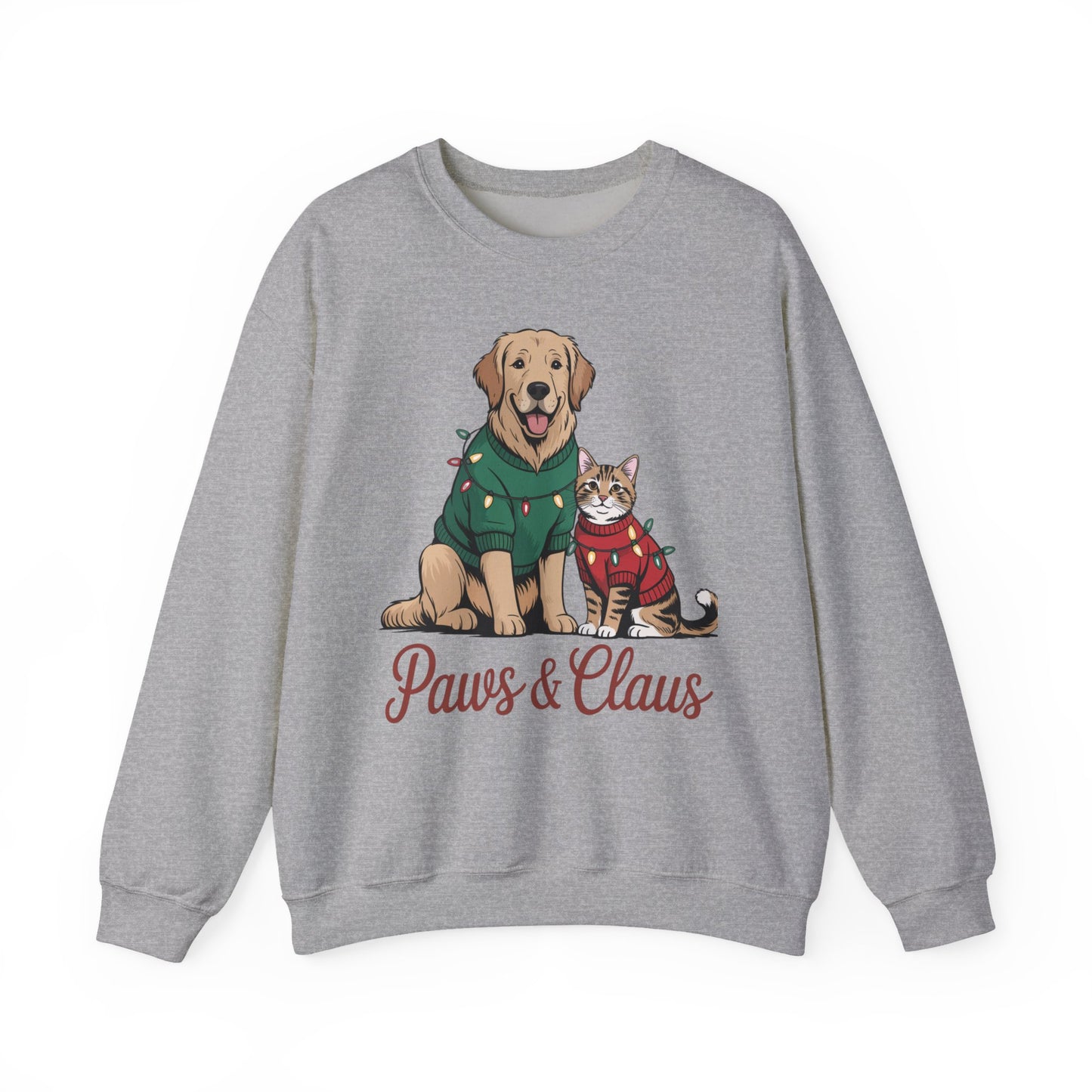 Paws & Claus Holiday Sweatshirt - Festive Pet Apparel | Loom Noir