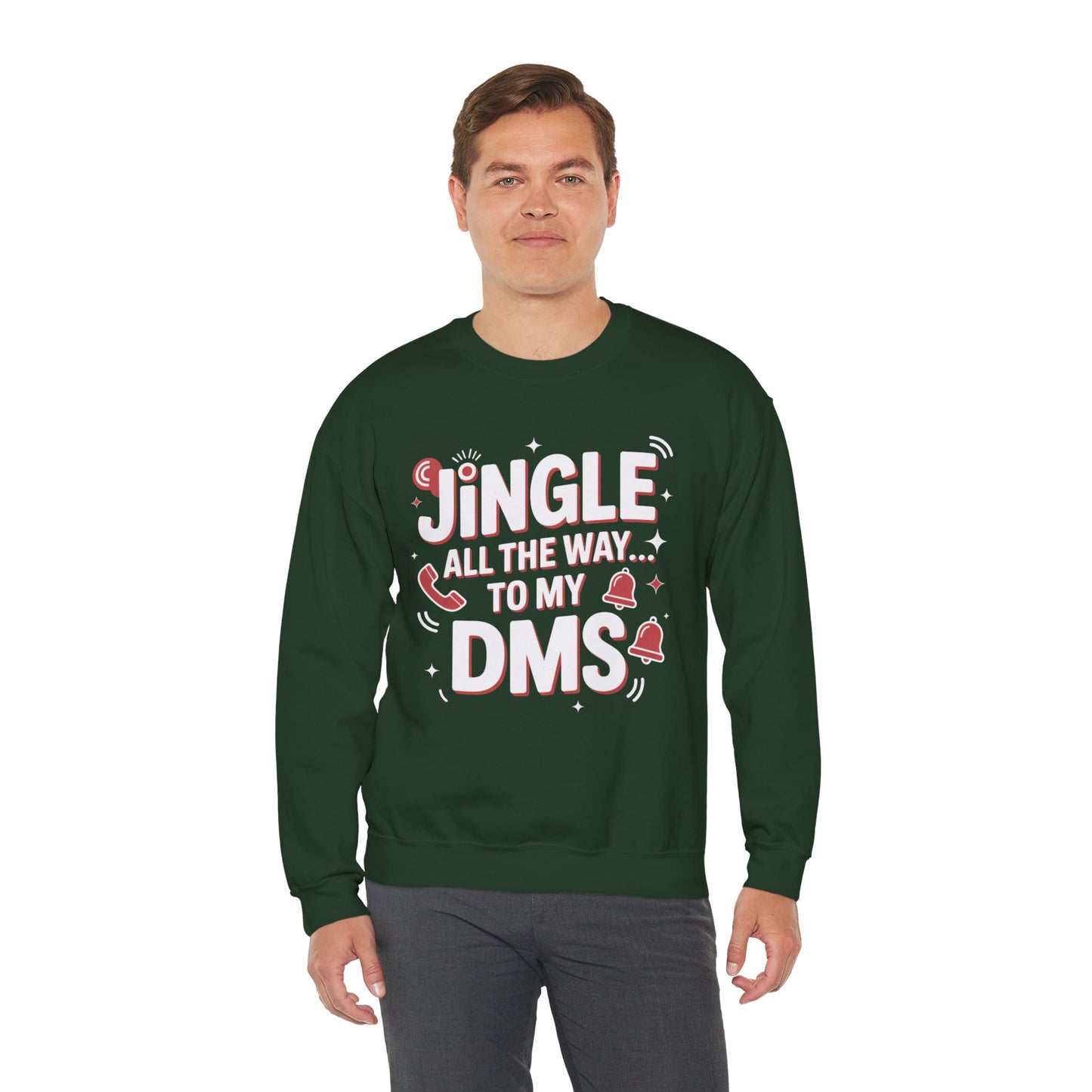 Jingle All the Way Sweatshirt - Festive Christmas Crewneck | Loom Noir