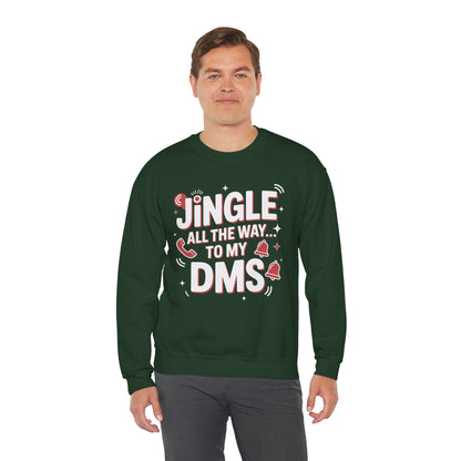 Jingle All the Way Sweatshirt - Festive Christmas Crewneck | Loom Noir
