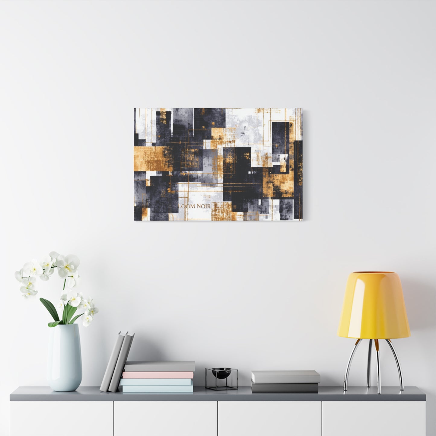 Abstract Canvas Print - Modern Wall Art | Loom Noir