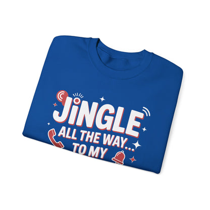 Jingle All the Way Sweatshirt - Festive Christmas Crewneck | Loom Noir