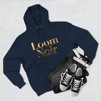 Cozy Three-Panel Fleece Hoodie - Premium Streetwear | Loom Noir
