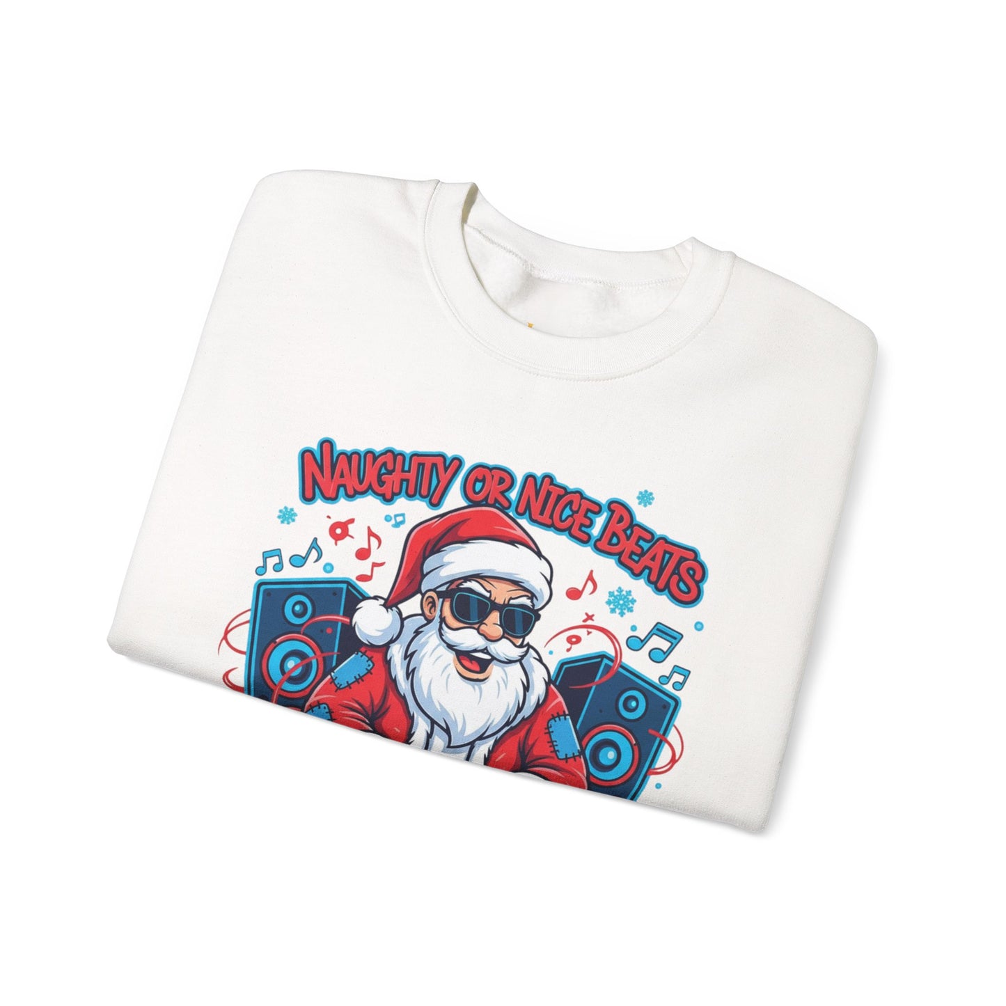 DJ Santa Merry Mix Sweatshirt - Naughty or Nice Beats Christmas | Loom Noir