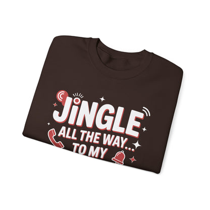 Jingle All the Way Sweatshirt - Festive Christmas Crewneck | Loom Noir