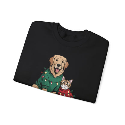 Paws & Claus Holiday Sweatshirt - Festive Pet Apparel | Loom Noir