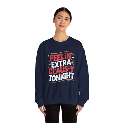 Feelin' Claus-y Sweatshirt - Festive Christmas Crewneck | Loom Noir