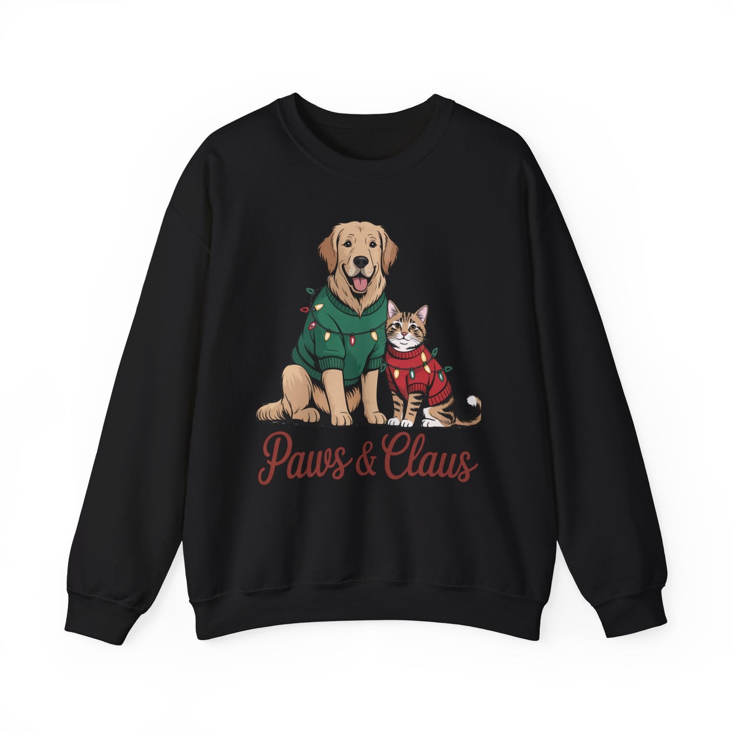 Paws & Claus Holiday Sweatshirt - Festive Pet Apparel | Loom Noir