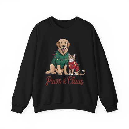 Paws & Claus Holiday Sweatshirt - Festive Pet Apparel | Loom Noir