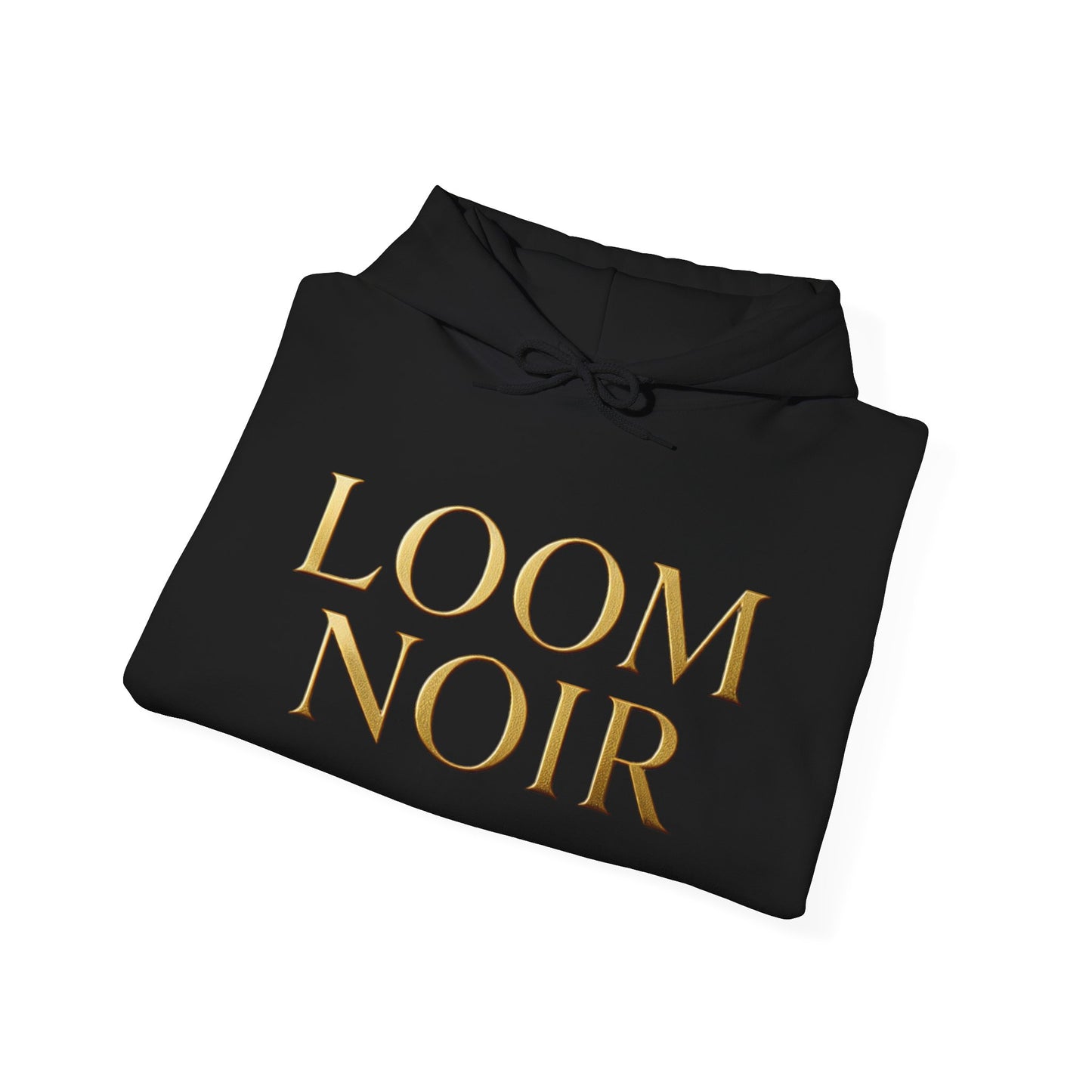 Gold-Print Hoodie - Premium Streetwear | Loom Noir