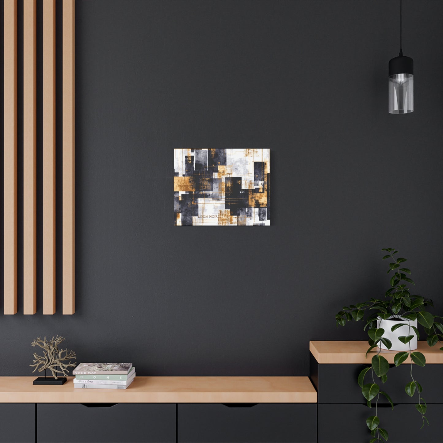 Abstract Canvas Print - Modern Wall Art | Loom Noir