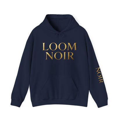 Gold-Print Hoodie - Premium Streetwear | Loom Noir