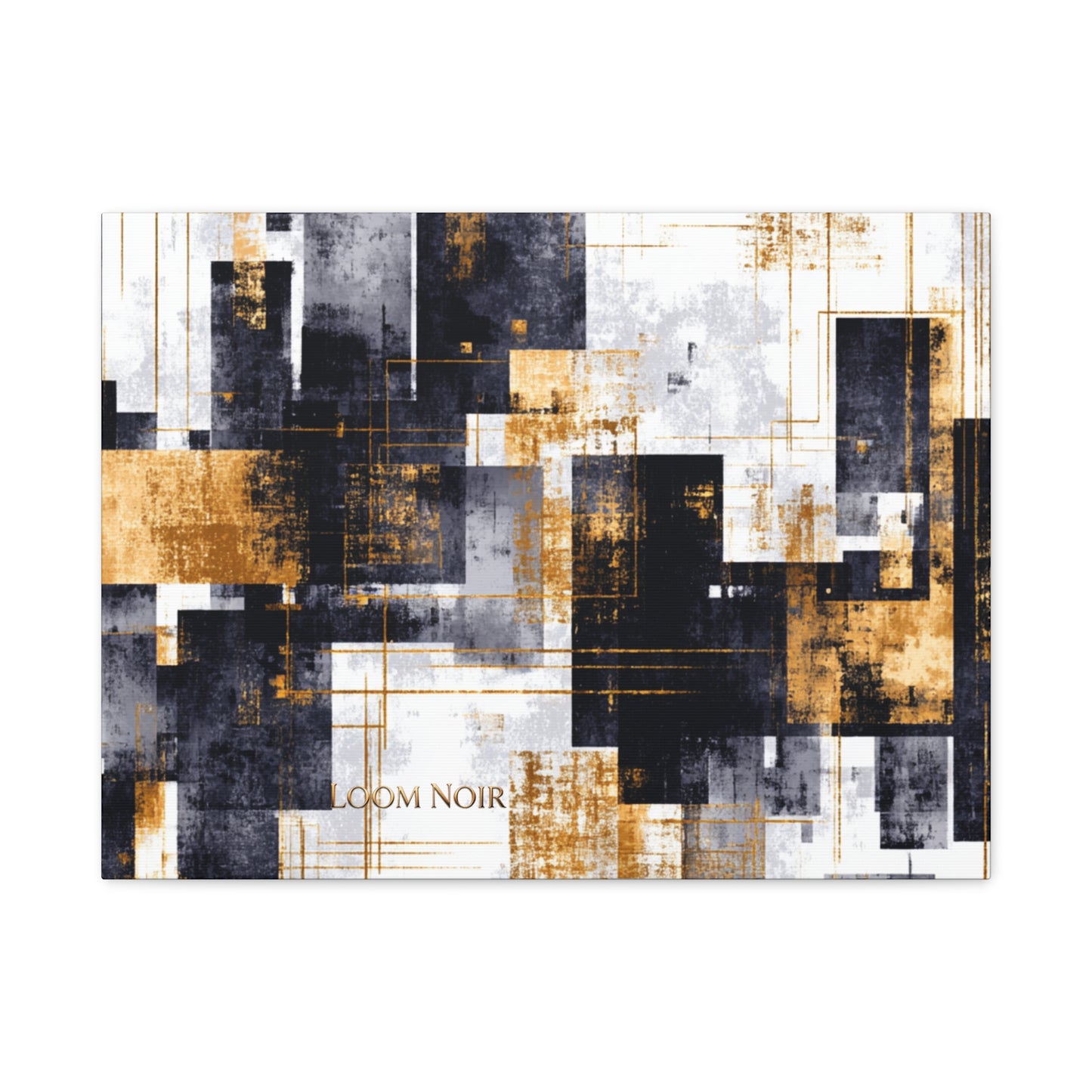 Abstract Canvas Print - Modern Wall Art | Loom Noir