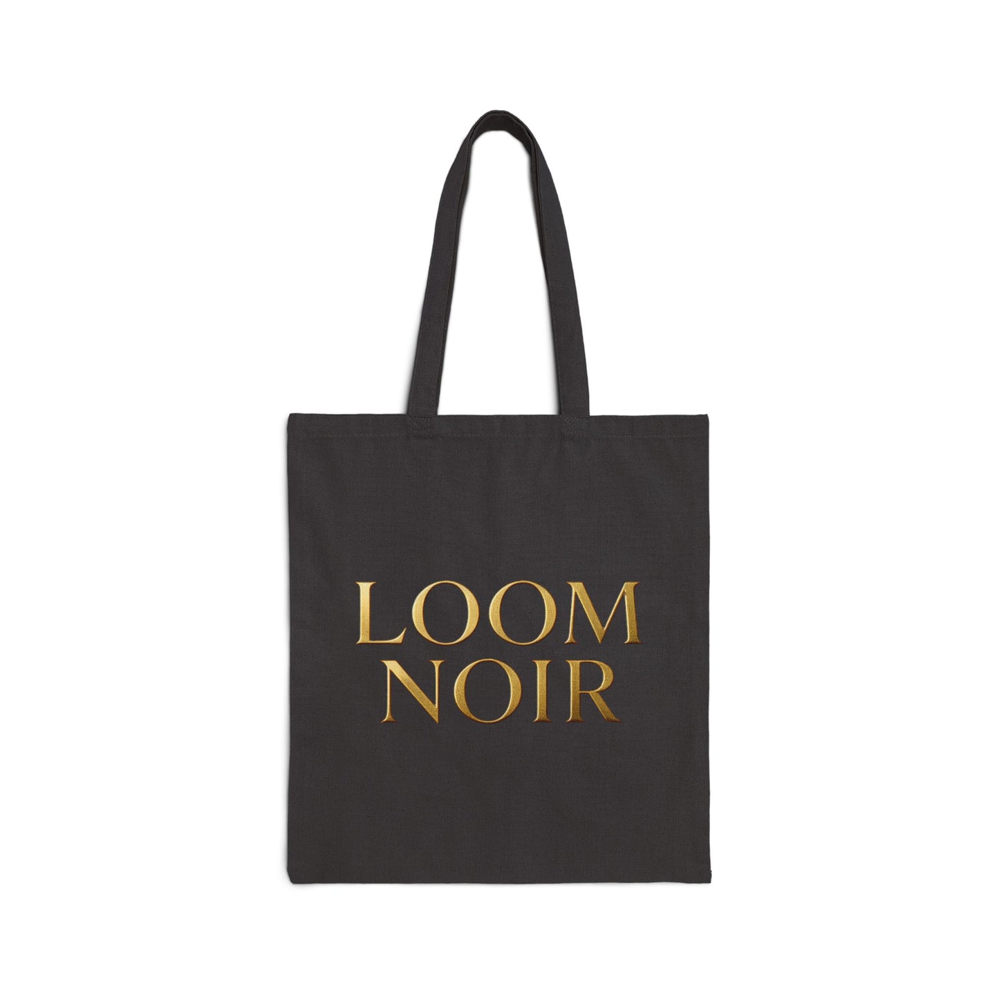 Loom Noir Tote Bag - Canvas Market Shopping Bag | Loom Noir