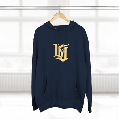 Gold Script LM Hoodie - Vintage Athletic Streetwear | Loom Noir