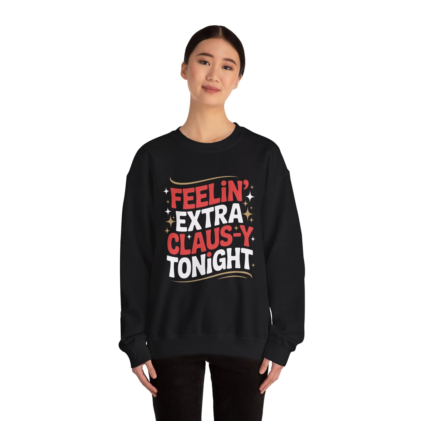Feelin' Claus-y Sweatshirt - Festive Christmas Crewneck | Loom Noir