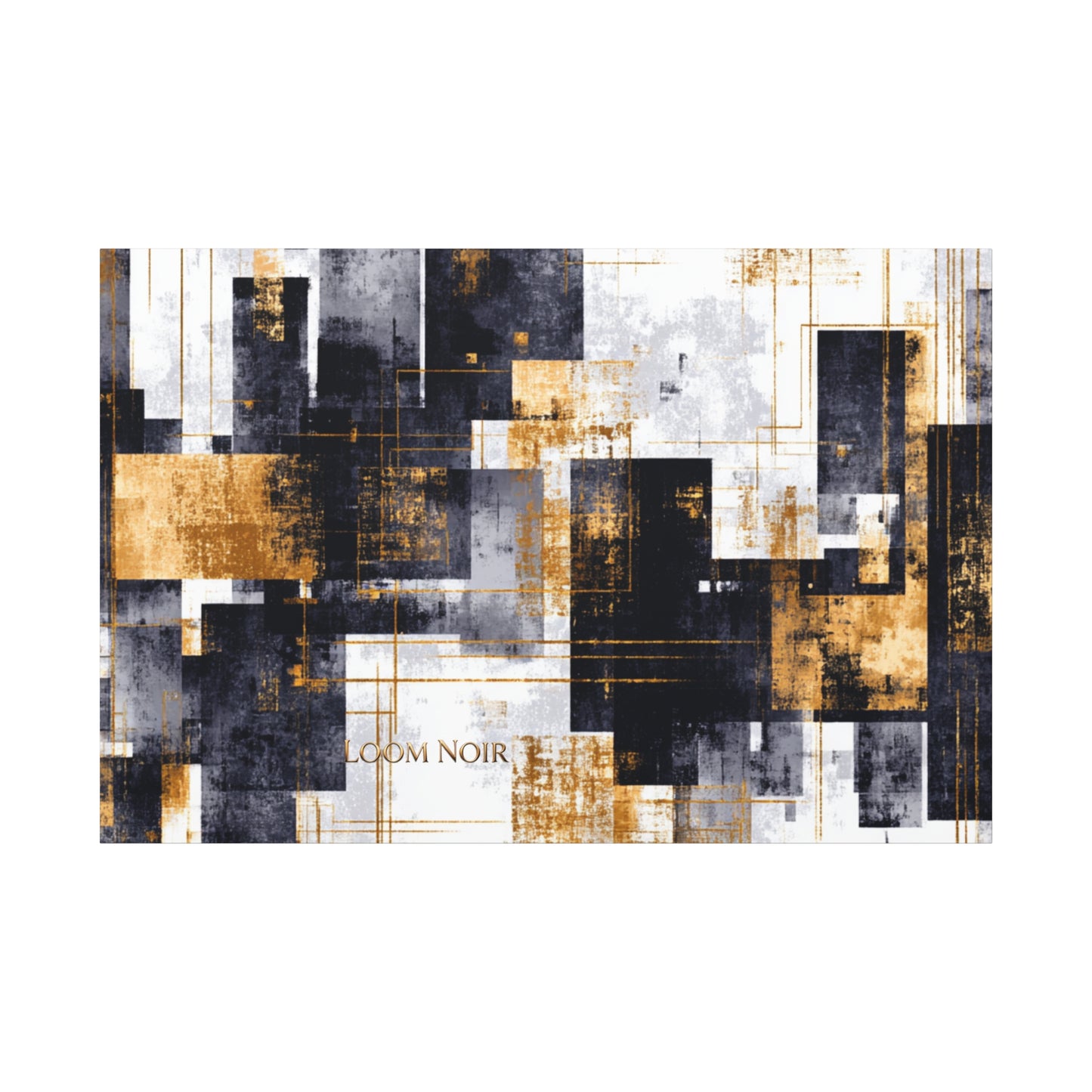 Abstract Canvas Print - Modern Wall Art | Loom Noir