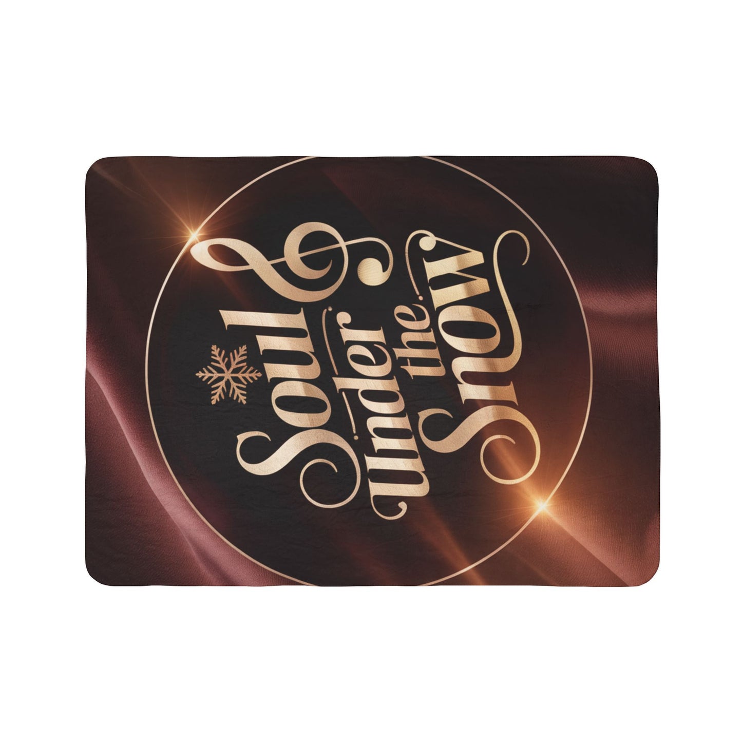 Soul Under the Snow Sherpa Blanket | Holiday Music-Themed Throw