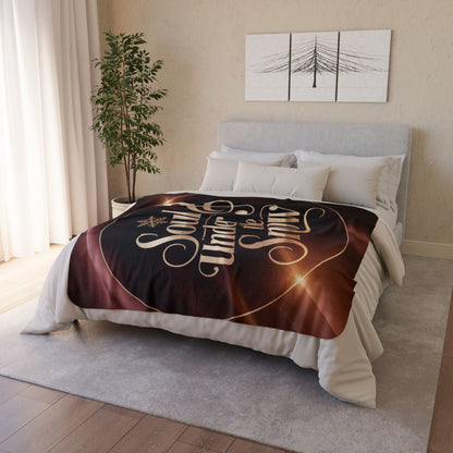 Soul Under the Snow Sherpa Blanket | Holiday Music-Themed Throw