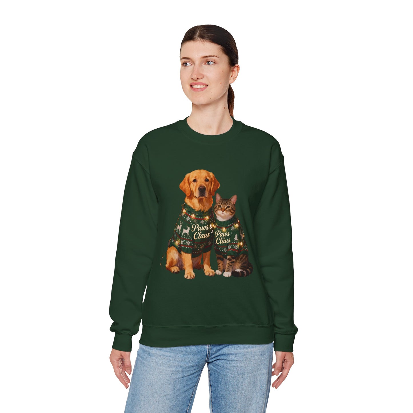 Pet Christmas Sweatshirt - Festive Holiday Crewneck for Pet Lovers | Loom Noir