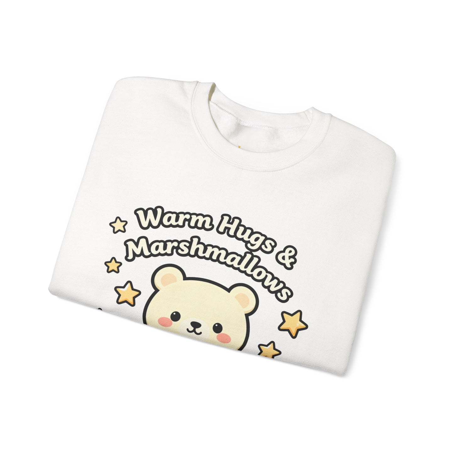 Cute Bear Hot Cocoa Sweatshirt - Warm Hugs & Marshmallows | Loom Noir