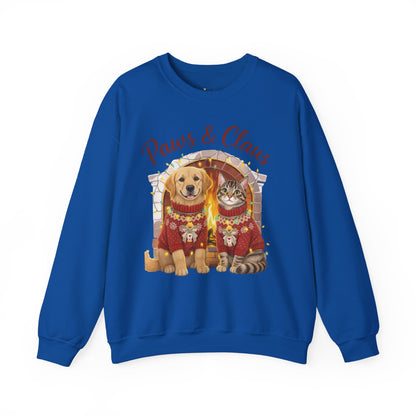 Christmas Paws & Claus Sweatshirt - Holiday Pet Lover Gift | Loom Noir