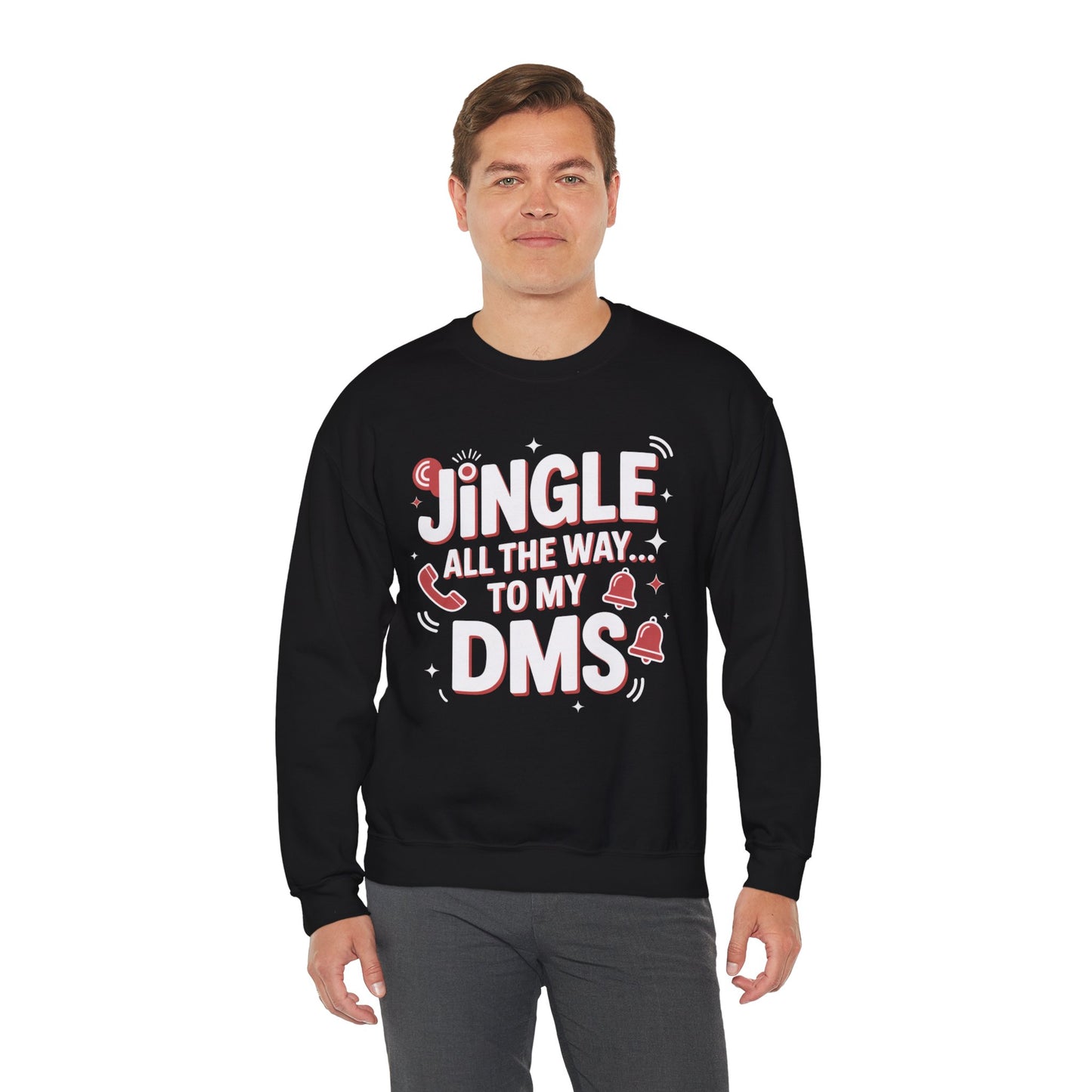 Jingle All the Way Sweatshirt - Festive Christmas Crewneck | Loom Noir