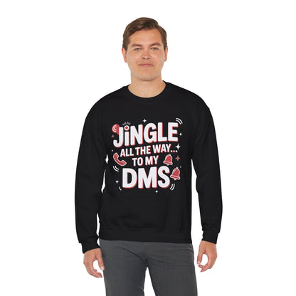 Jingle All the Way Sweatshirt - Festive Christmas Crewneck | Loom Noir