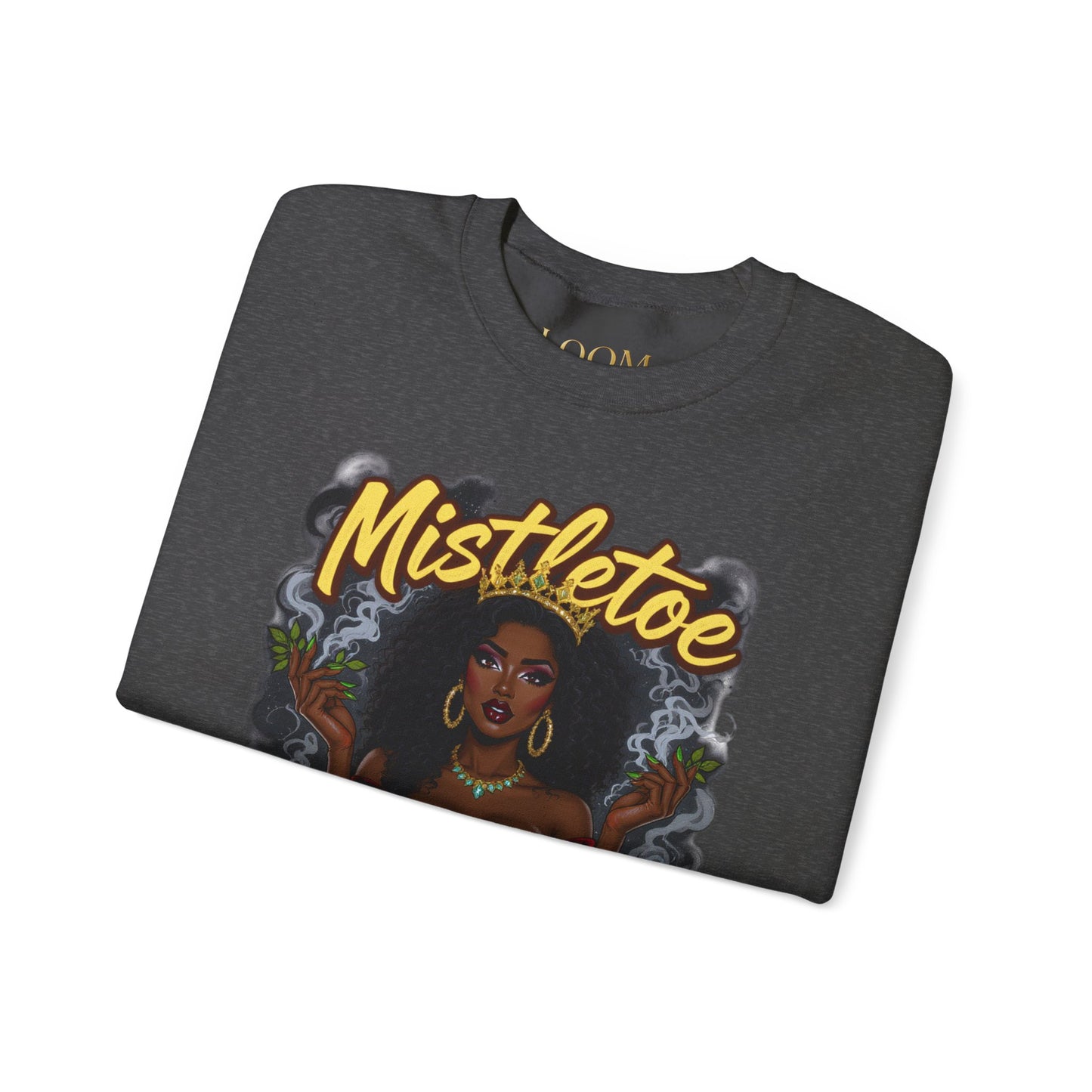 Mistletoe & Mary Jane Crewneck | Cannabis Holiday Sweatshirt