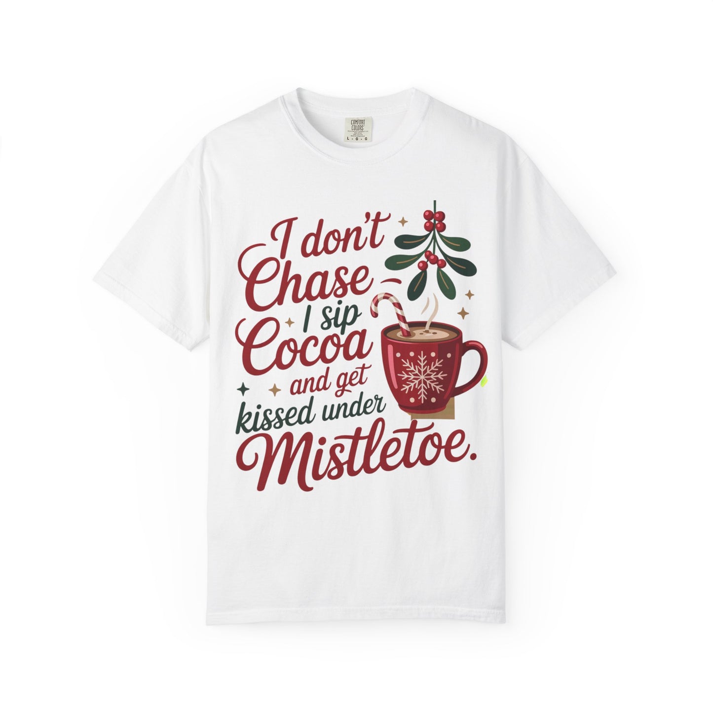 Mistletoe Cocoa Unisex T-Shirt - Cozy Christmas Tee | Loom Noir