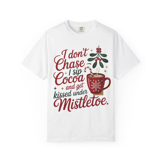 Mistletoe Cocoa Unisex T-Shirt - Cozy Christmas Tee | Loom Noir