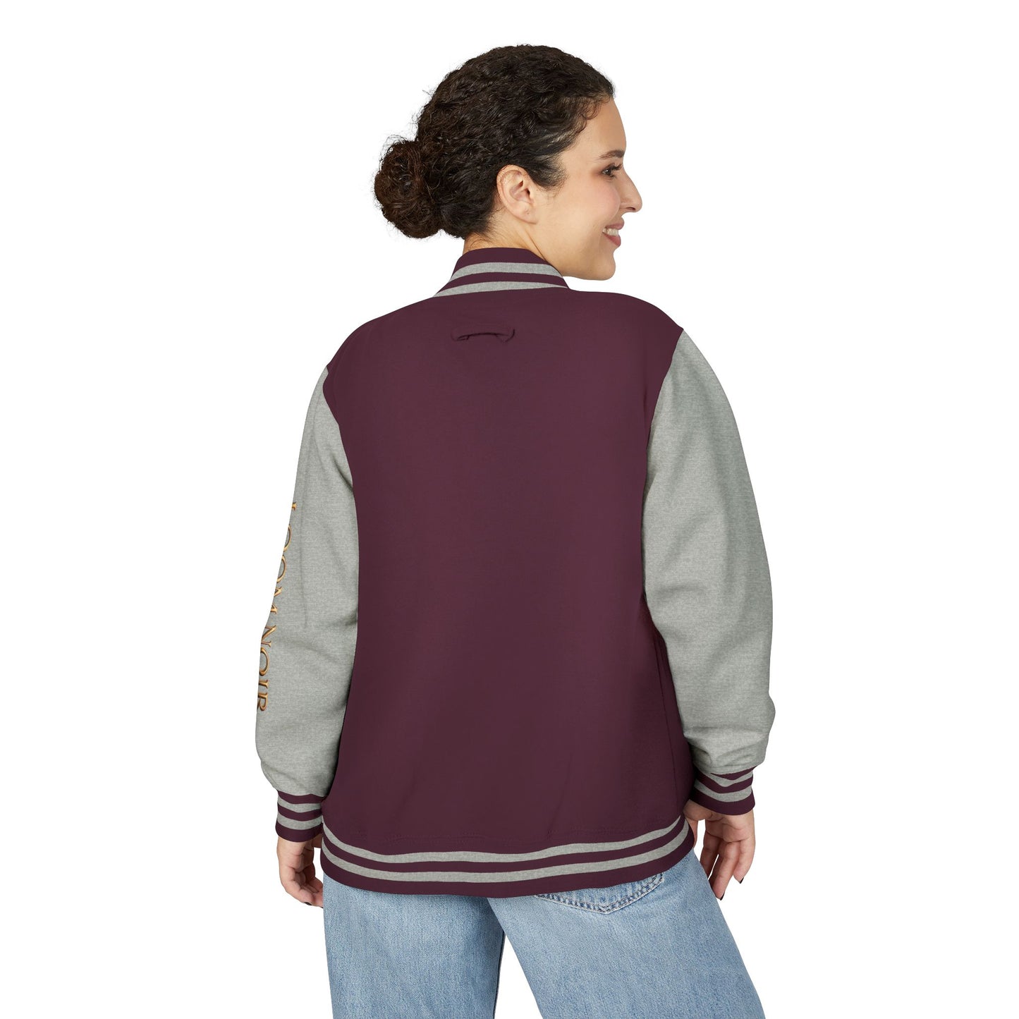 Loom Noir Letterman Jacket - Premium Streetwear Varsity