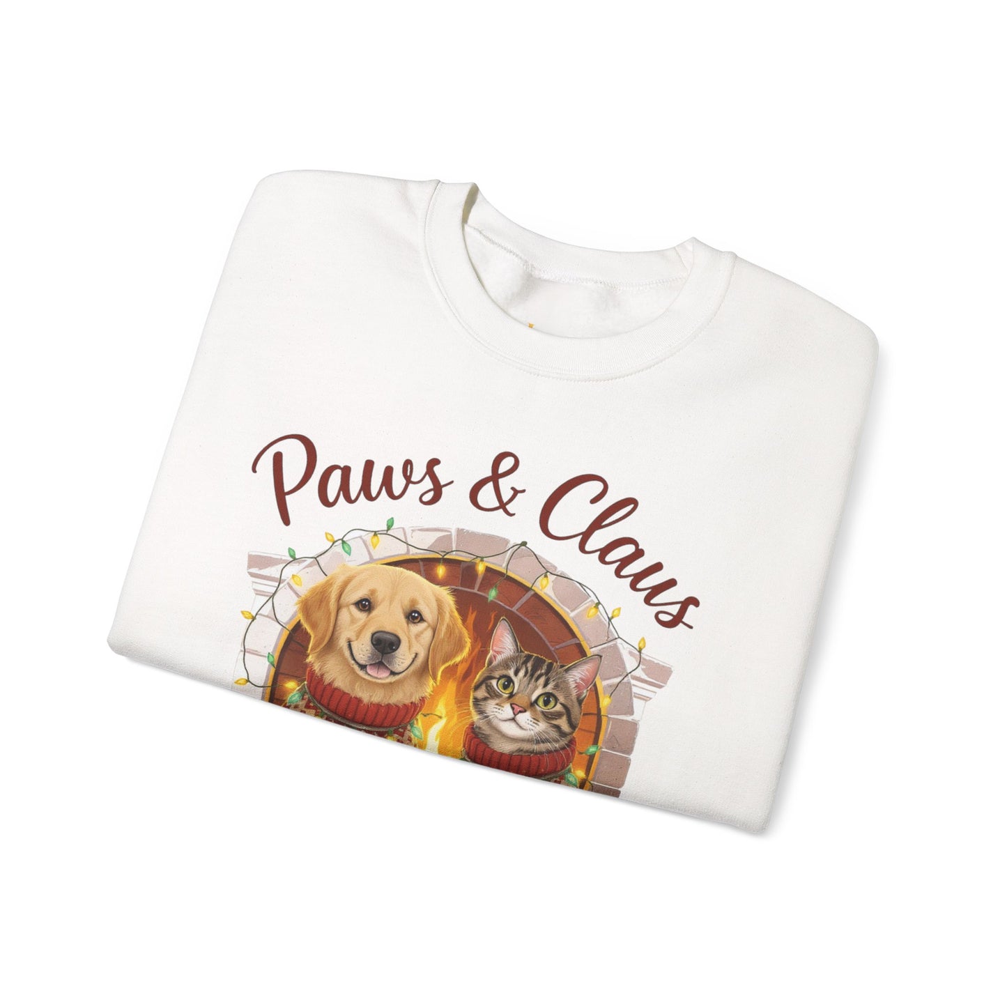 Christmas Paws & Claus Sweatshirt - Holiday Pet Lover Gift | Loom Noir