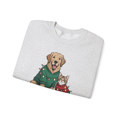 Paws & Claus Holiday Sweatshirt - Festive Pet Apparel | Loom Noir