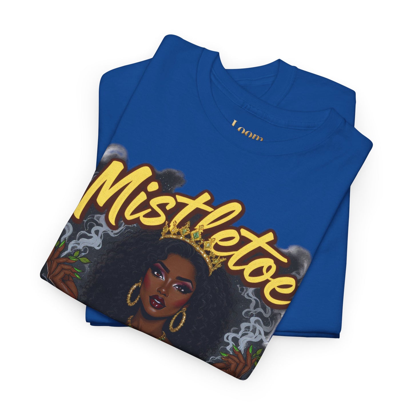 Mistletoe & Mary Jane Holiday Cannabis T-Shirt | Festive Weed Tee