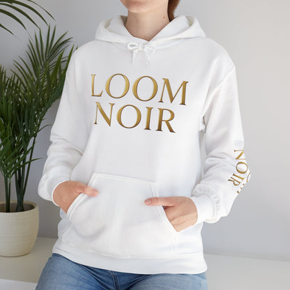 Gold-Print Hoodie - Premium Streetwear | Loom Noir