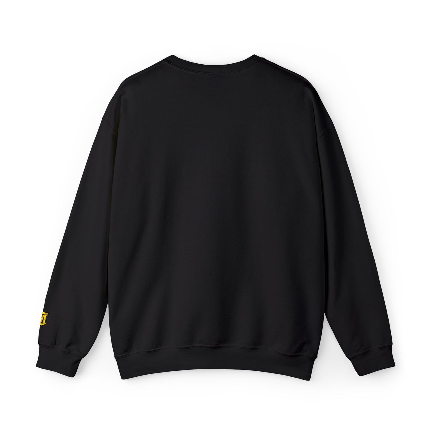 Gothic Gold Script Crewneck - Loom Noir Streetwear Sweatshirt