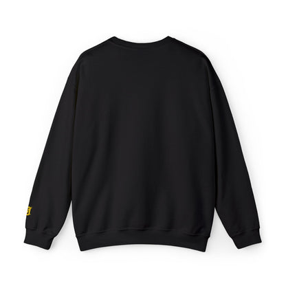 Gothic Gold Script Crewneck - Loom Noir Streetwear Sweatshirt