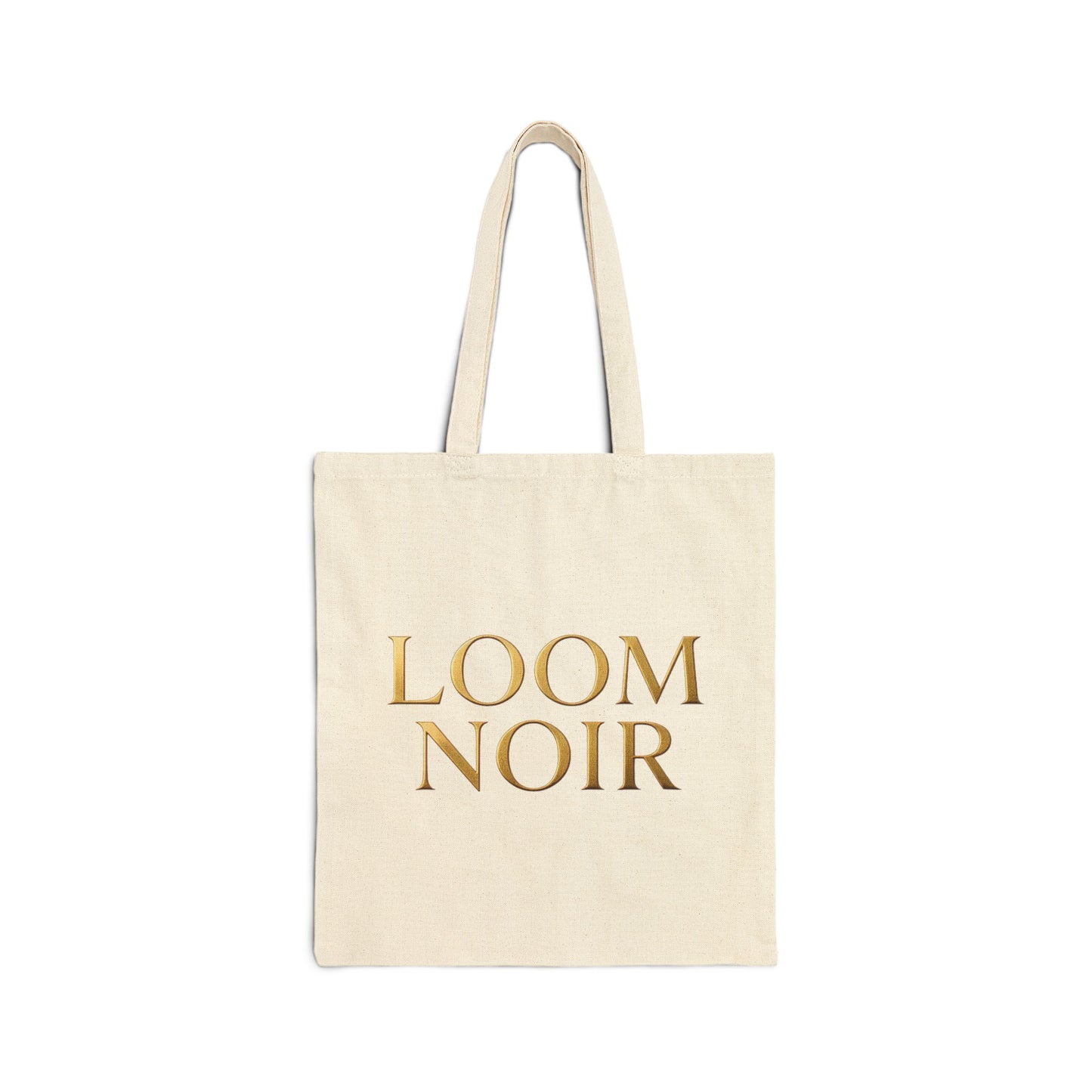 Loom Noir Tote Bag - Canvas Market Shopping Bag | Loom Noir