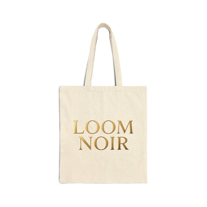 Loom Noir Tote Bag - Canvas Market Shopping Bag | Loom Noir