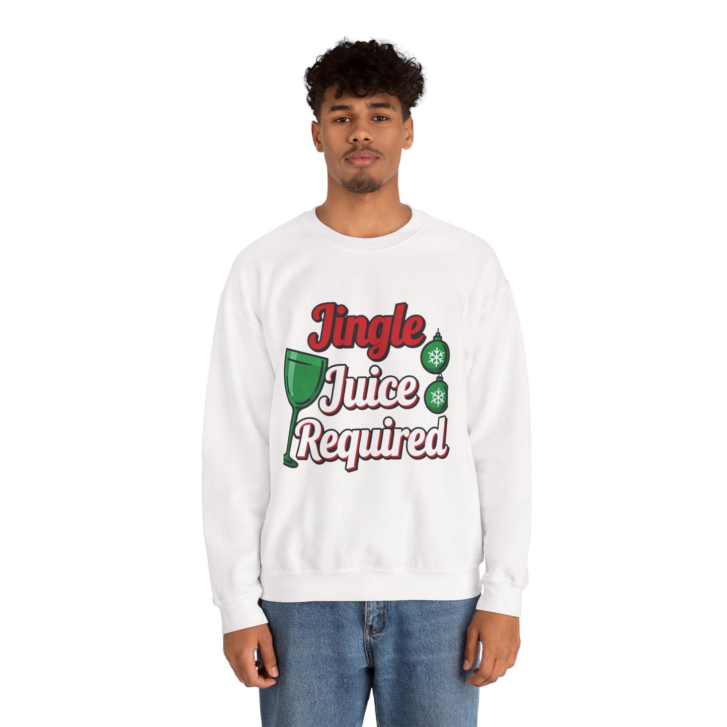 Jingle Juice Required Sweatshirt - Funny Holiday Drinking Crewneck | Loom Noir
