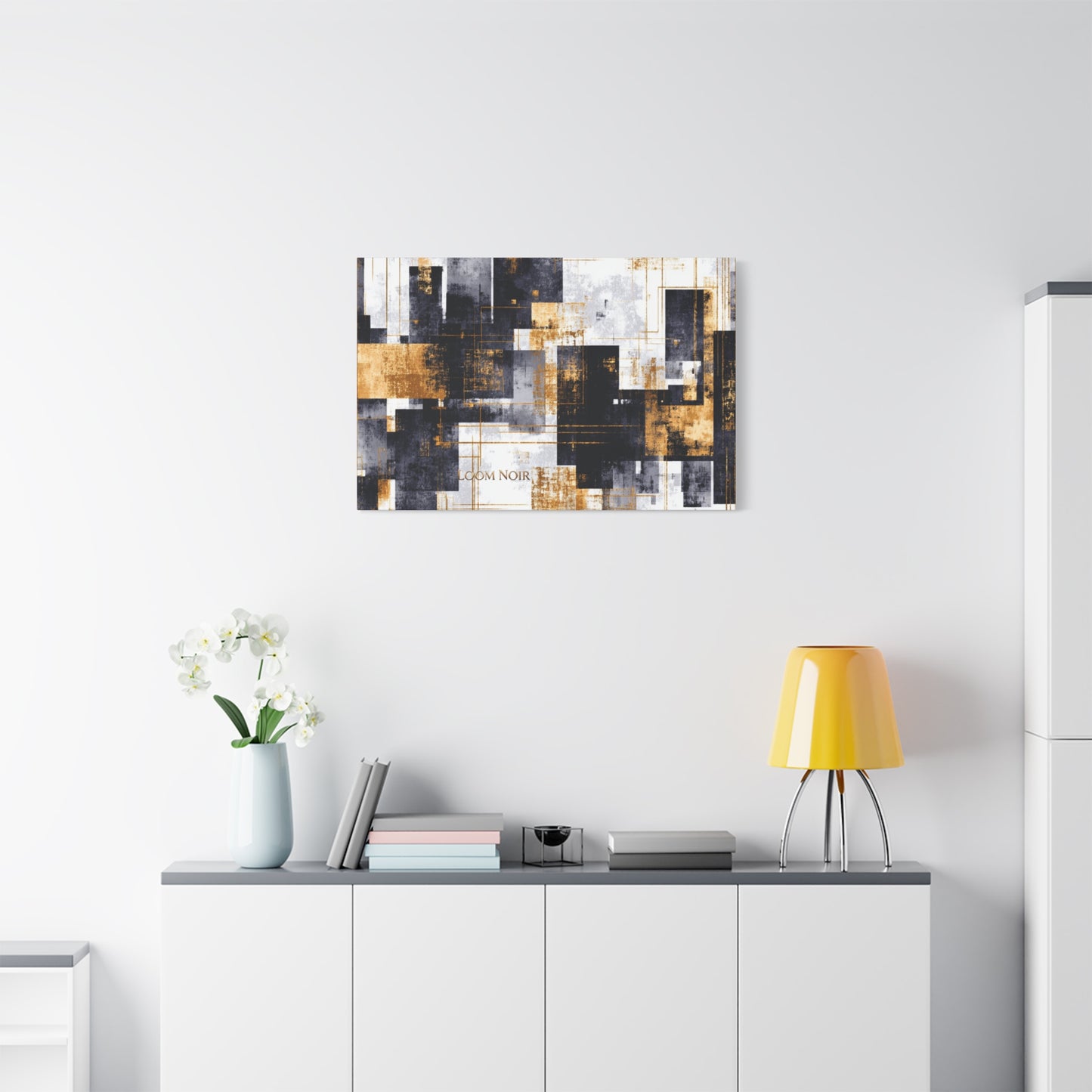 Abstract Canvas Print - Modern Wall Art | Loom Noir