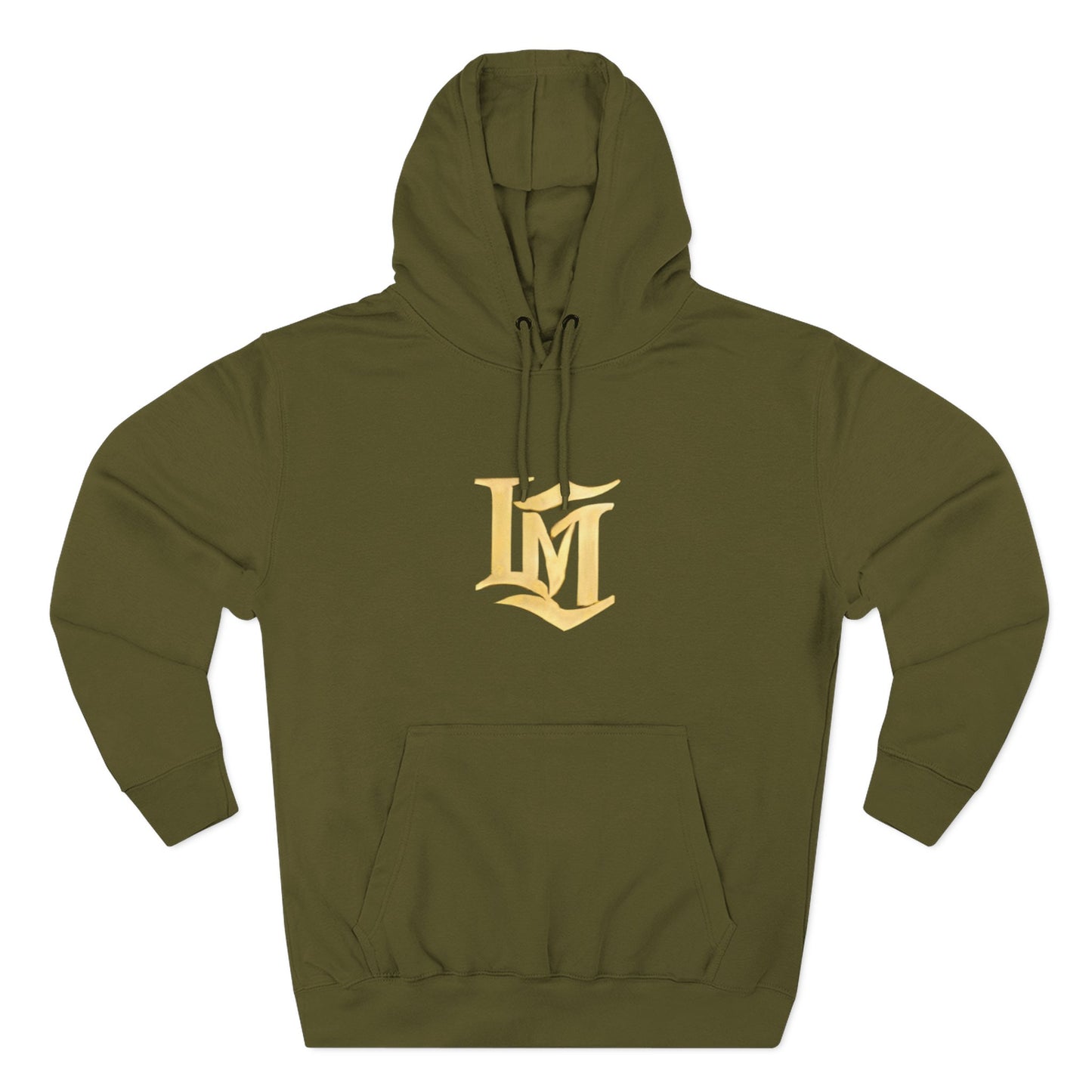 Gold Script LM Hoodie - Vintage Athletic Streetwear | Loom Noir