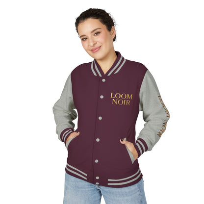 Loom Noir Letterman Jacket - Premium Streetwear Varsity